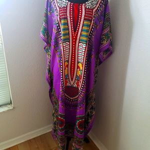 New Regal Purple Kaftan Abaya Cover-u…